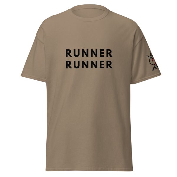 unisex-classic-tee-brown-savana-front-68f514bdac153.jpg Runner Runner Tee