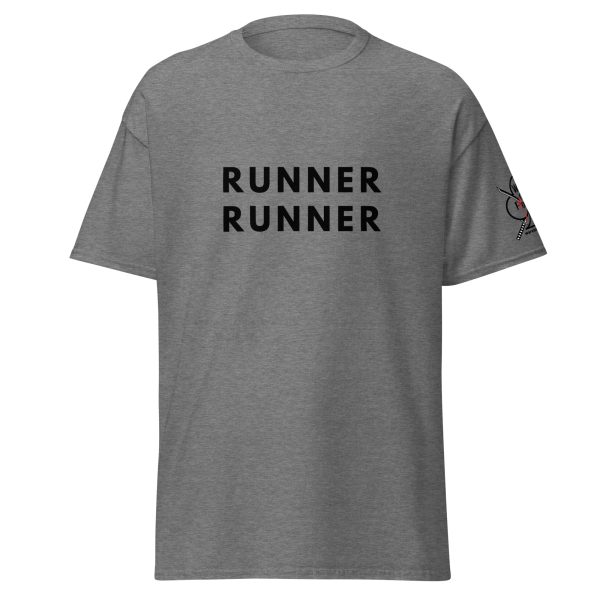 unisex-classic-tee-graphite-heather-front-68f514bdac7af.jpg Runner Runner Tee
