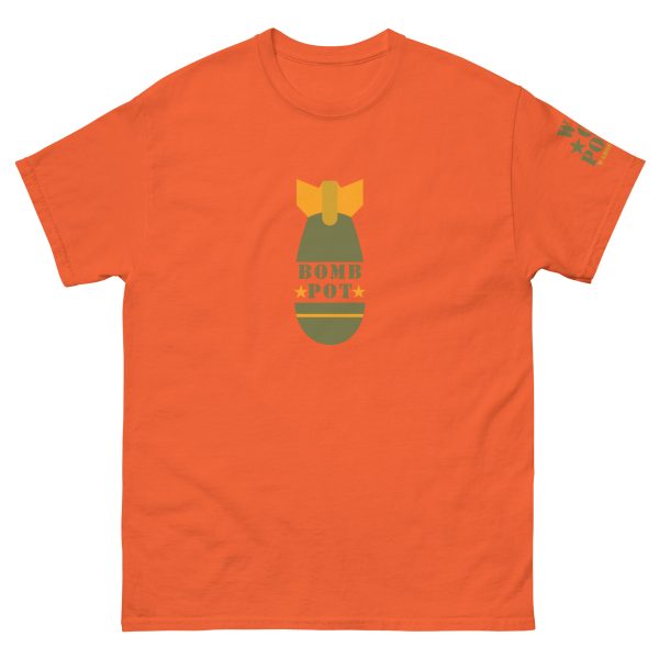 unisex-classic-tee-orange-front-68f3ecdf35829.jpg Bomb Pot Tee