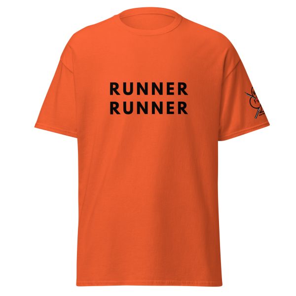 unisex-classic-tee-orange-front-68f514bdac422.jpg Runner Runner Tee