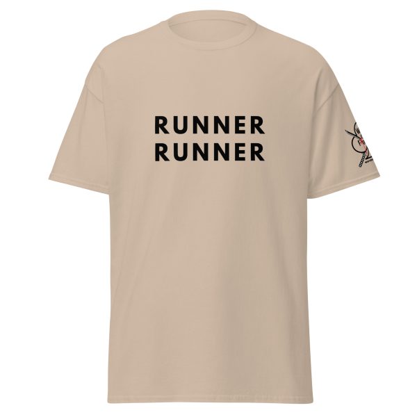 unisex-classic-tee-sand-front-68f514bdac4d8.jpg Runner Runner Tee
